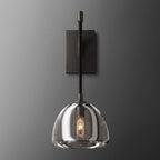 Hemisphere Delicate Crystal Wall Sconce