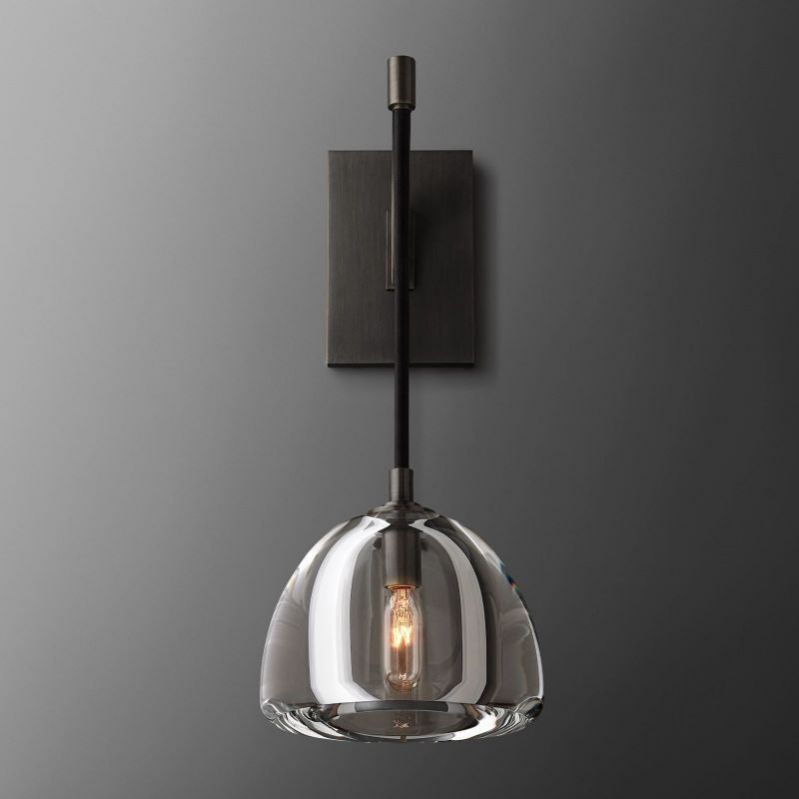 Hemisphere Delicate Crystal Wall Sconce