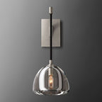 Hemisphere Delicate Crystal Wall Sconce