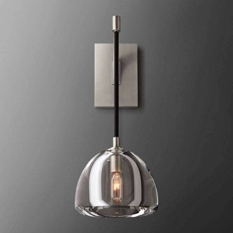 Hemisphere Delicate Crystal Wall Sconce