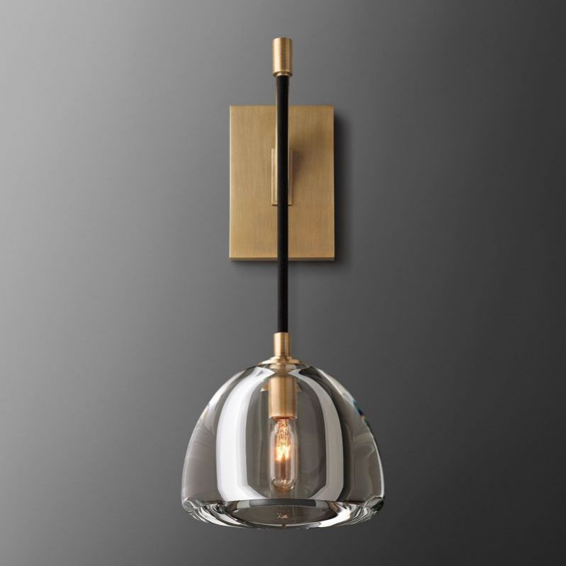 Hemisphere Delicate Crystal Wall Sconce