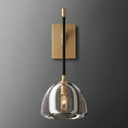 Hemisphere Delicate Crystal Wall Sconce