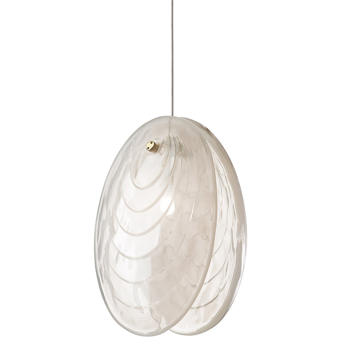 Mussels Pendant - Brushed GoldAlabastercasivra