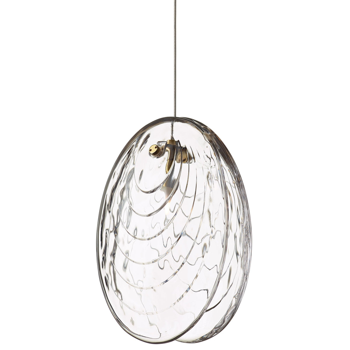 Mussels Pendant - Brushed GoldClearcasivra