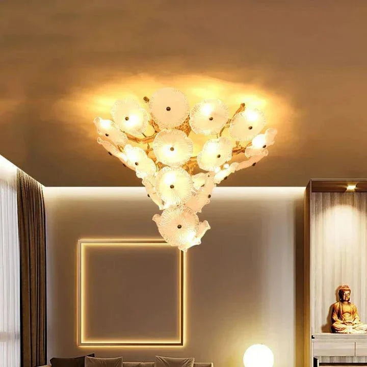 Nenufar Water Modern Chandelier - Size: Dia 23.6″(60cm) x H 23.6″(60cm)casivra