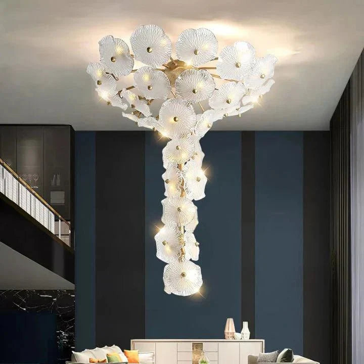Nenufar Water Modern Chandelier - Size: Dia 23.6″(60cm) x H 23.6″(60cm)casivra