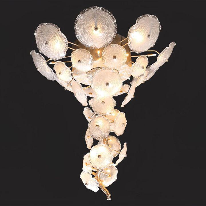 Nenufar Water Modern Chandelier - Size: Dia 23.6″(60cm) x H 23.6″(60cm)casivra