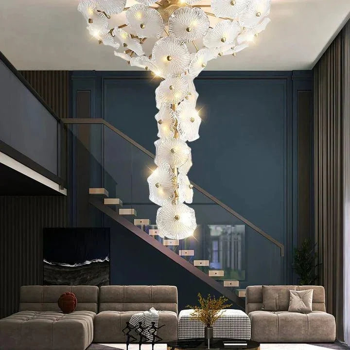 Nenufar Water Modern Chandelier - Size: Dia 23.6″(60cm) x H 23.6″(60cm)casivra