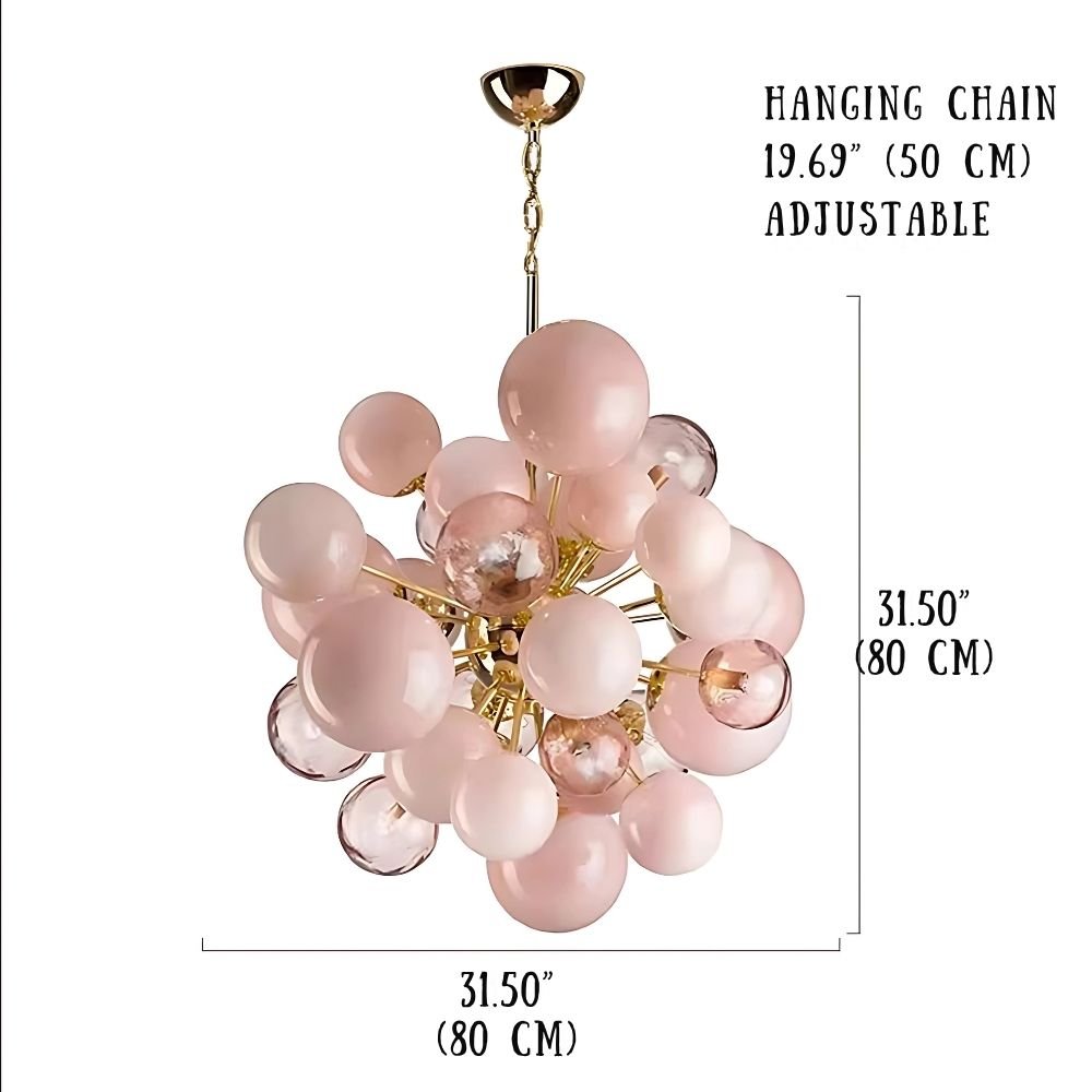 Neve Glass Bubble Chandelier - Warm Light 3000kcasivra