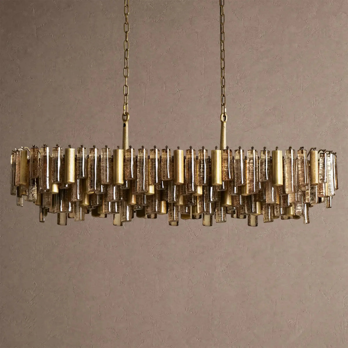 Nerina Linear Chandelier - Brasscasivra
