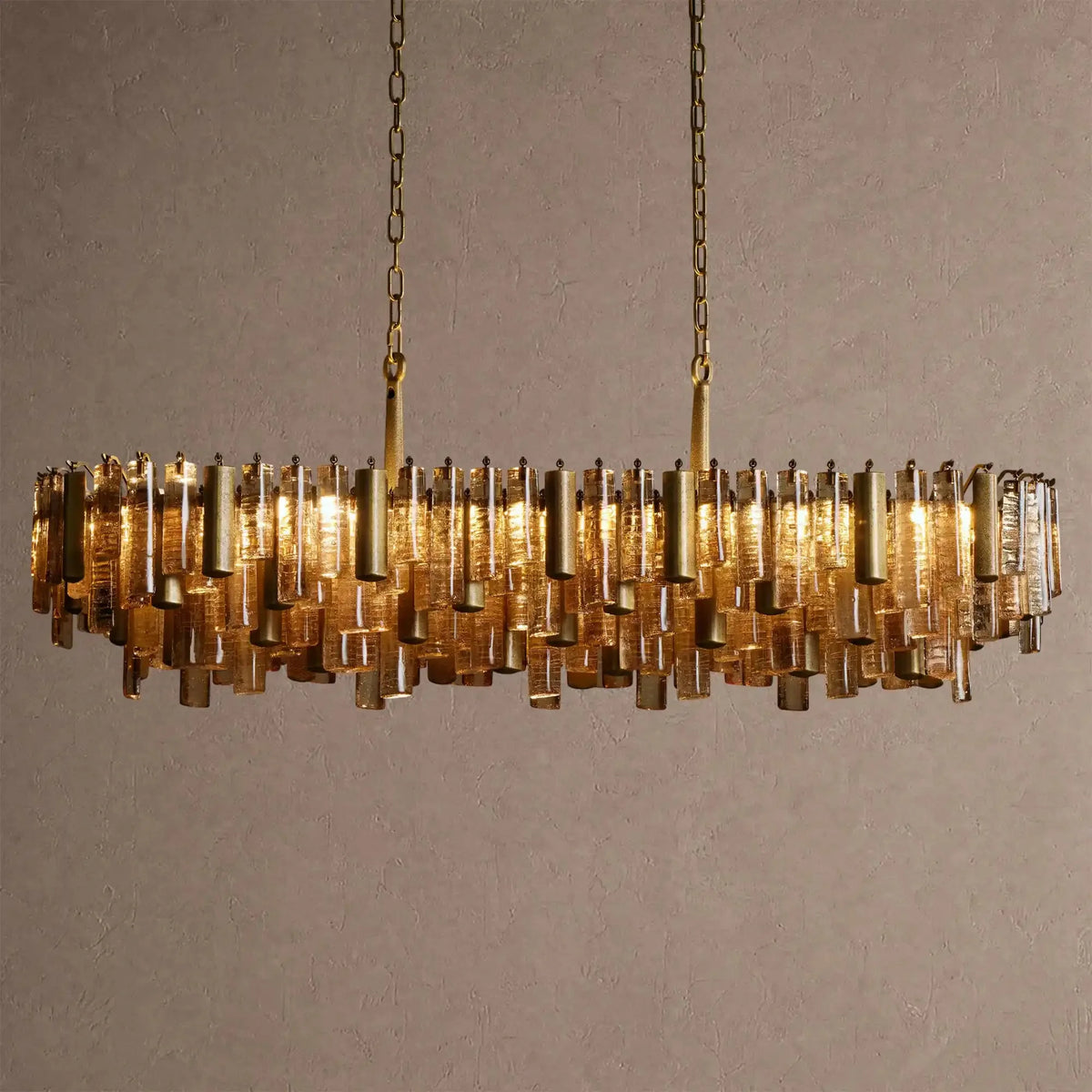 Nerina Linear Chandelier - Brasscasivra