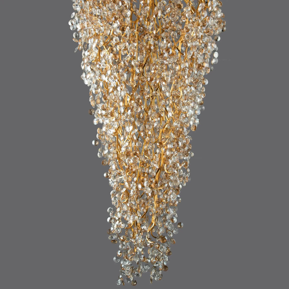New Modern Light Luxury Branch Crystal Chandelier for Dining /Living Room - Oval: L47.2"*H27.6"Warm Lightcasivra