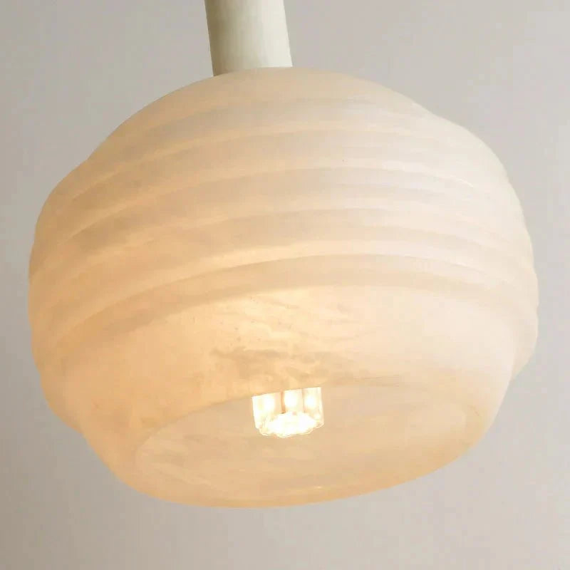 Nina Modern Alabaster Pendant Light, Alabaster Pendant Lamp Besides Bed - Acasivra