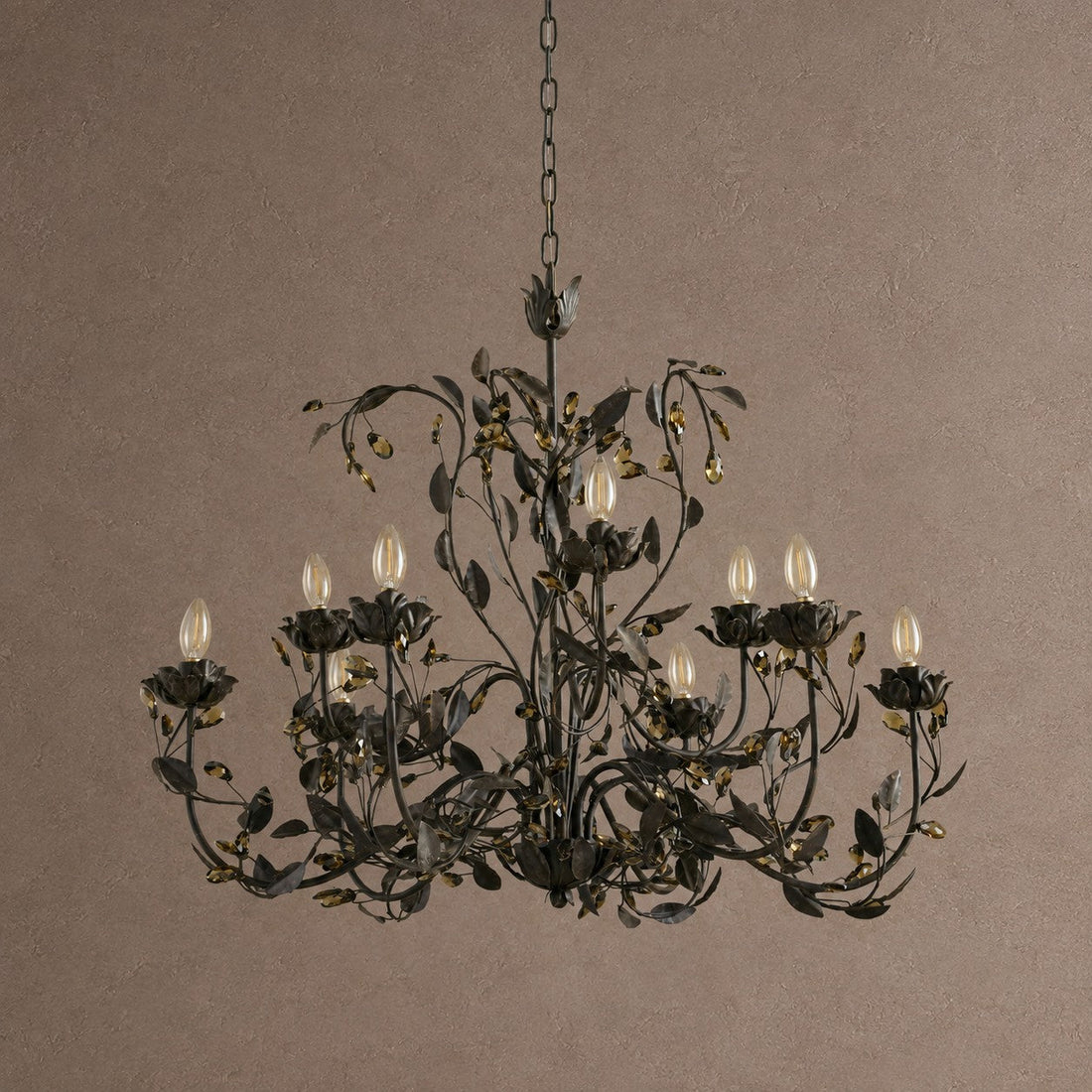 Noemi Round Chandelier - GOLD48"casivra