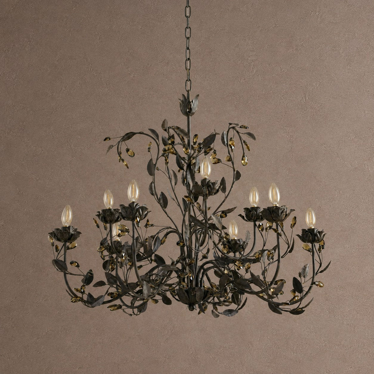Noemi Round Chandelier - GOLD48"casivra