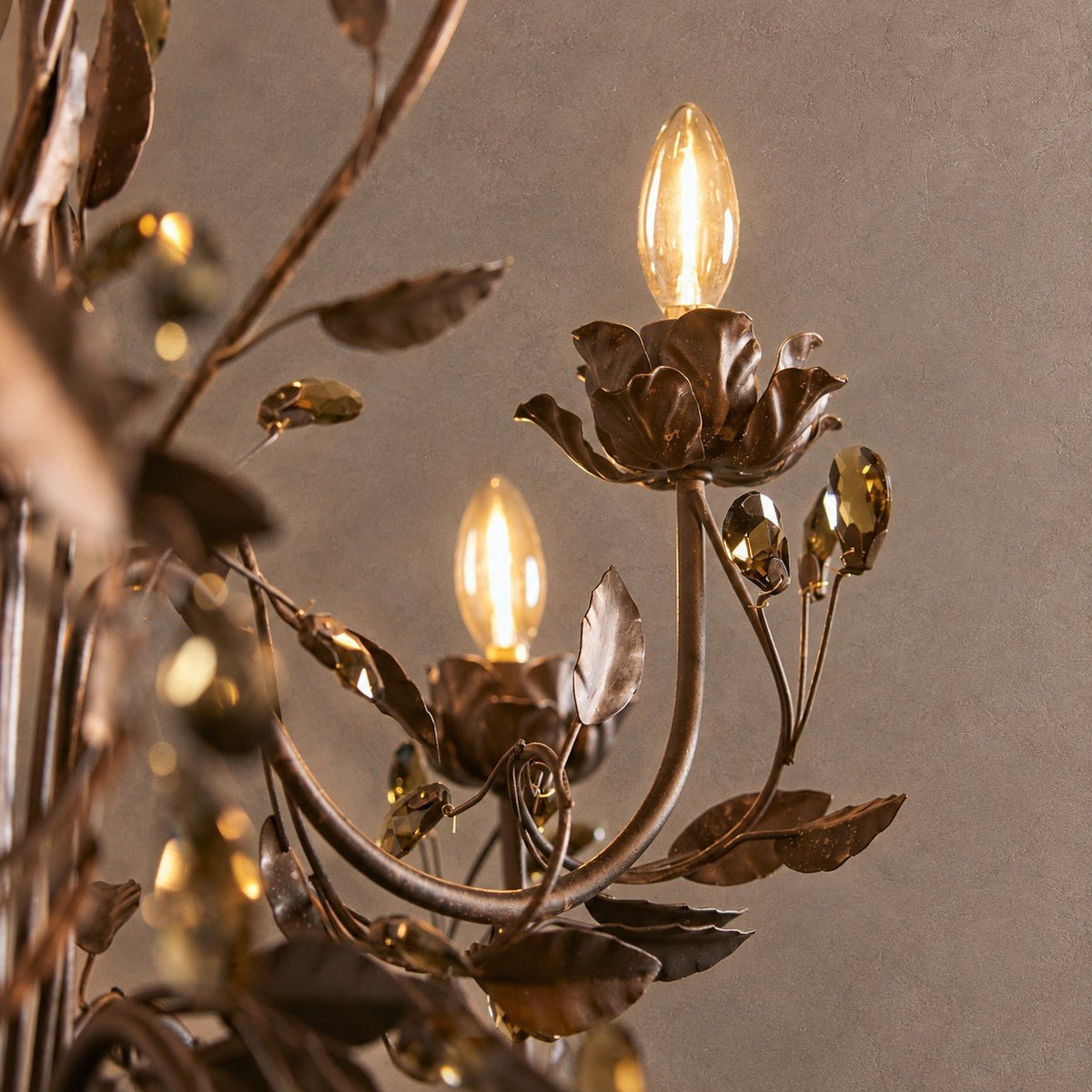 Noemi Round Chandelier - BRONZE36"casivra