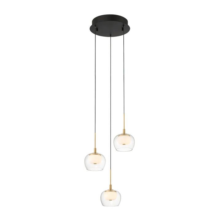 Nona Modern LED Pendant - 1 LightMatte Blackcasivra