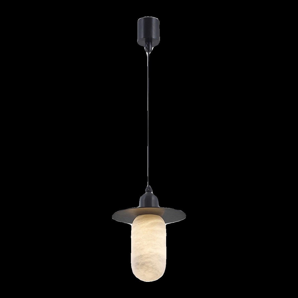 Nordic Alabaster and Brass Minimalist Pendant Light - Style Ecasivra