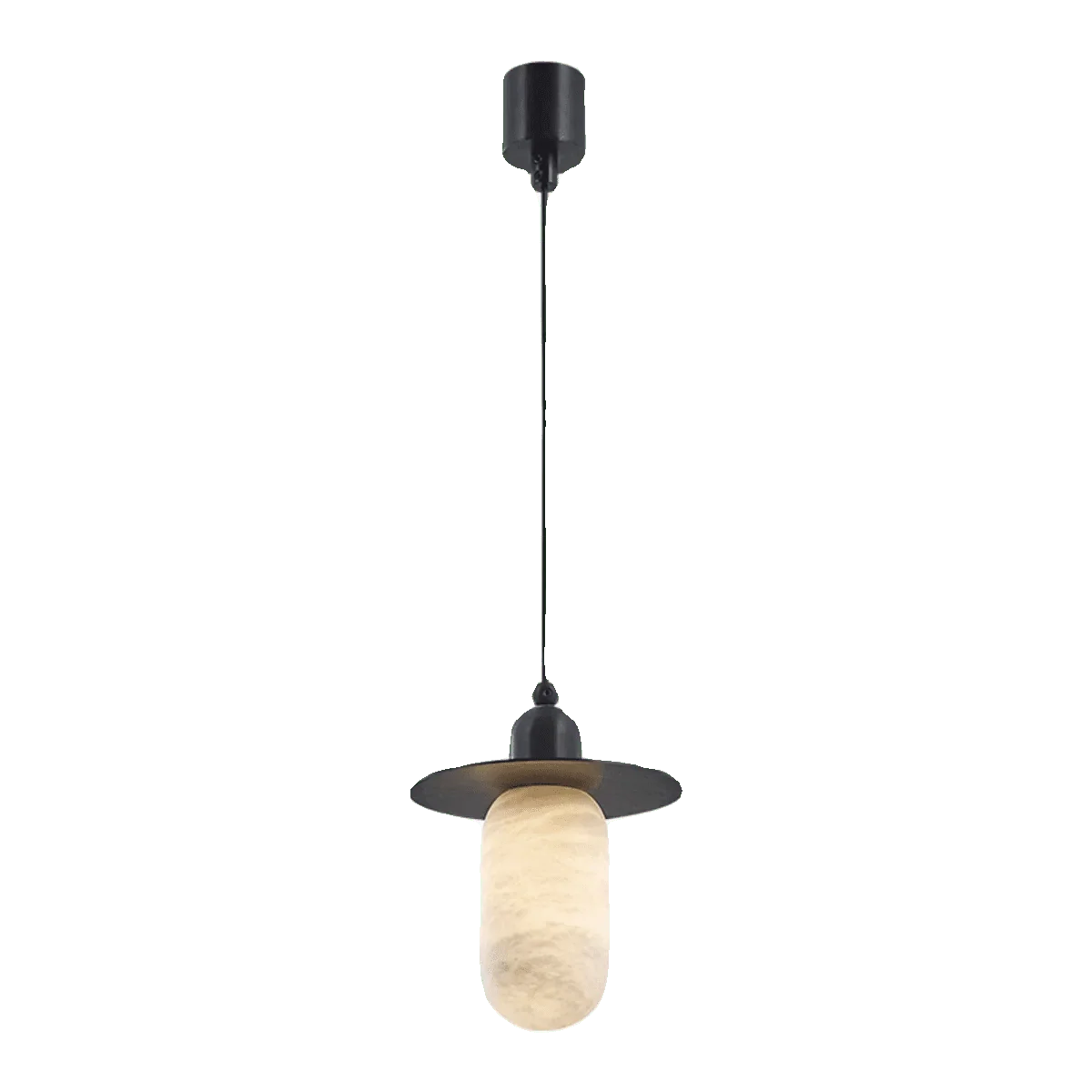 Nordic Alabaster and Brass Minimalist Pendant Light - Style Acasivra