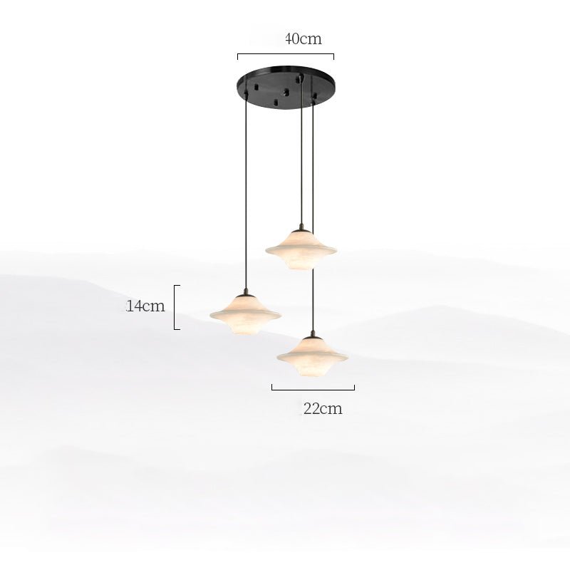 Nordic Creative Minimalist Luxury Alabaster Pendant Lamp - Largecasivra