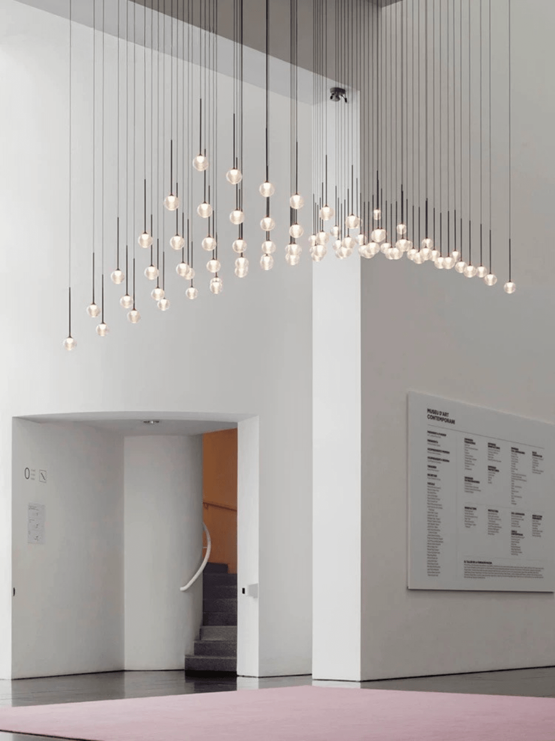 Nordic Minimalist Clear Ribbed Glass Globe Pendant Light - One LightMatte BlackWarm Lightcasivra