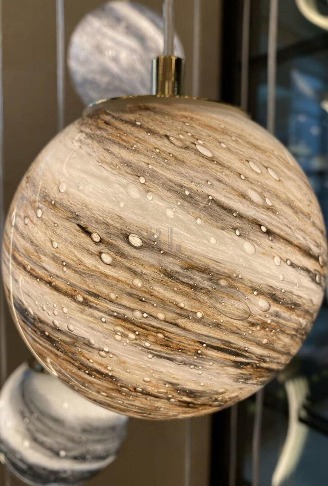 Nordic Planet Creative Long Ball Pendant Chandelier Staircase Foyer - 6 Lights: D11.8"*H78.7"casivra
