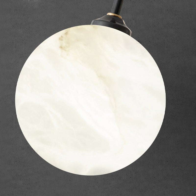 Nordic Postmodern Alabaster Arc Chandelier - Brasscasivra