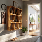 Mid Century Kitchen Wall Shelf For Cozy Cooking Space