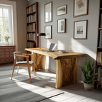 Farmhouse Wooden Desk For Home Workspace And Decor