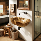 Modern Live Edge Wood Vanity Sink For Statement Bedroom Decor