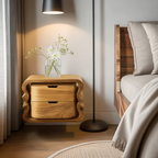 Sculptural Floating Nightstand For Modern Bedroom