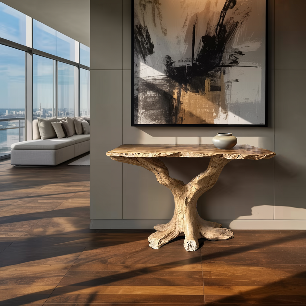 Handcrafted Live Edge Entryway Table For Furniture Decor And Style