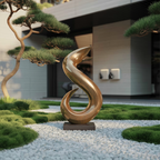 Handmade Abstract Wooden Sculpture For Living Room