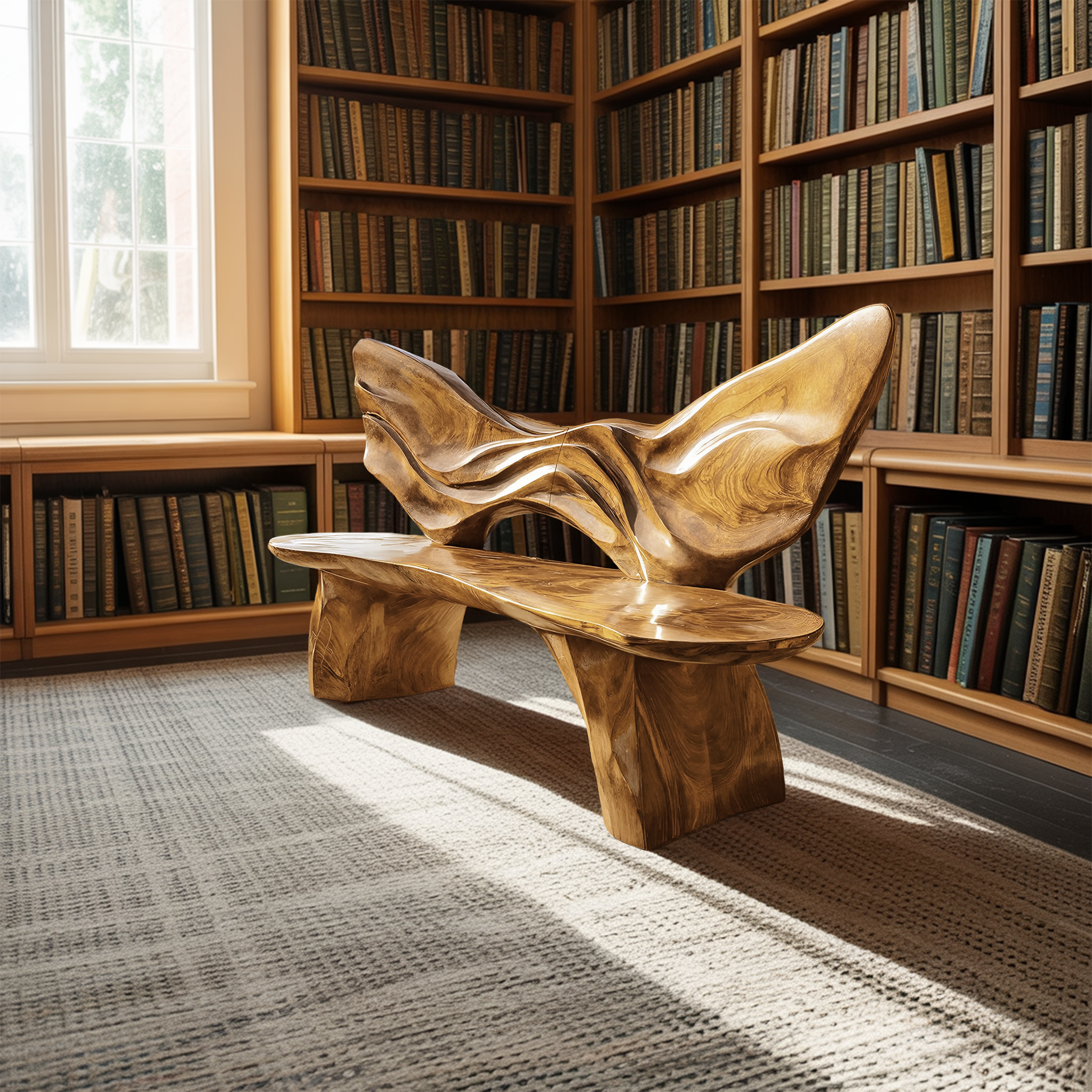Live Edge Solid Wood Entryway Bench For Home Seating