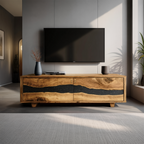 Handcrafted Live Edge TV Cabinet For Furniture Decor