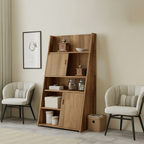 Modern Slanted Cabinet With Sliding Doors For Kitchen Entryway And Living Room