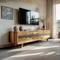 Modern Live Edge TV Stand For Bedroom Furniture