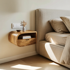 Minimalist Floating Nightstand With Storage For Bedroom