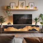 Handcrafted Farmhouse TV Console For Living Room