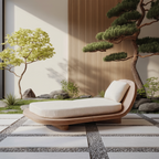 Handcrafted Wooden Daybed For Patio Furniture And Outdoor Decor