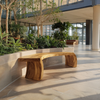 Rustic Live Edge Wood Bench For Entryway Accent Furniture