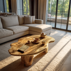 Modern Solid Wood Abstract Coffee Table For Furniture Decor