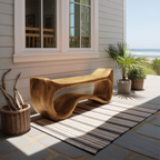 Live Edge Wood Entryway Bench For Farmhouse Style Homes