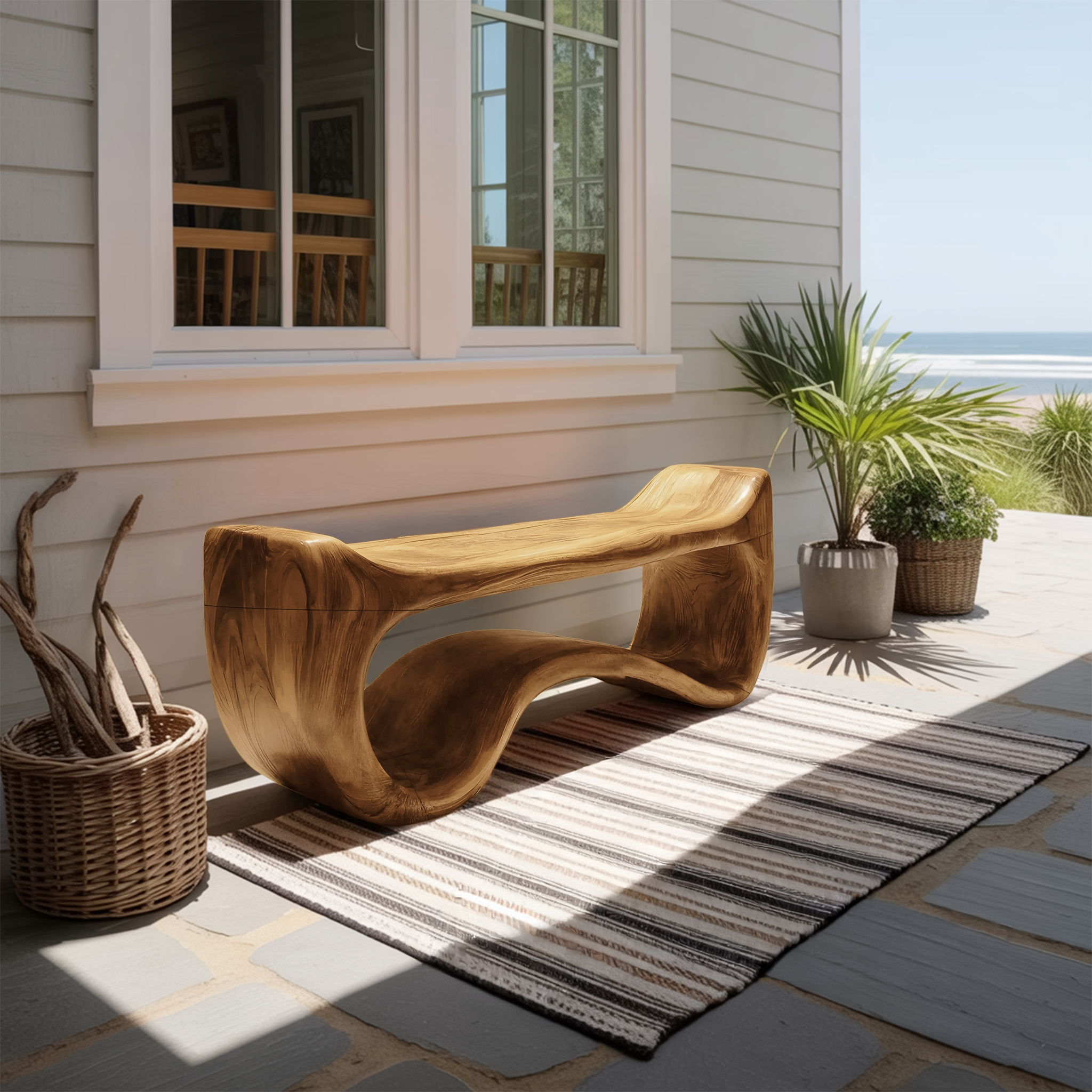 Live Edge Wood Entryway Bench For Farmhouse Style Homes