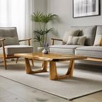 Handcrafted Modern Solid Wood Coffee Table For Living Room