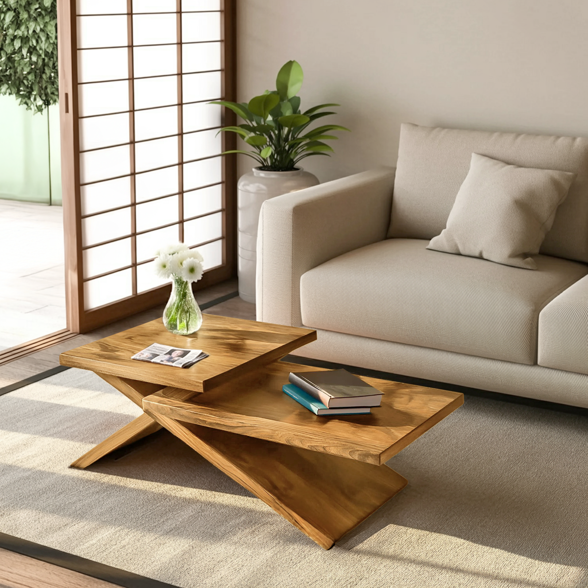 Rustic Coffee Table With Stylish Look For Living