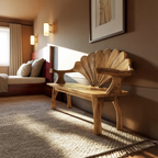 Live Edge Wooden Bench For Entryway Interior Styling