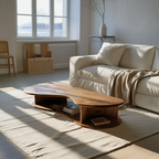 Handcrafted Solid Wood Coffee Table For Living Room Accent