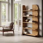 Minimalist Bookcase Sculptural Design For Living Decor