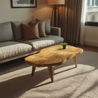 Handcrafted Irregular Wooden Table For Entryway Design